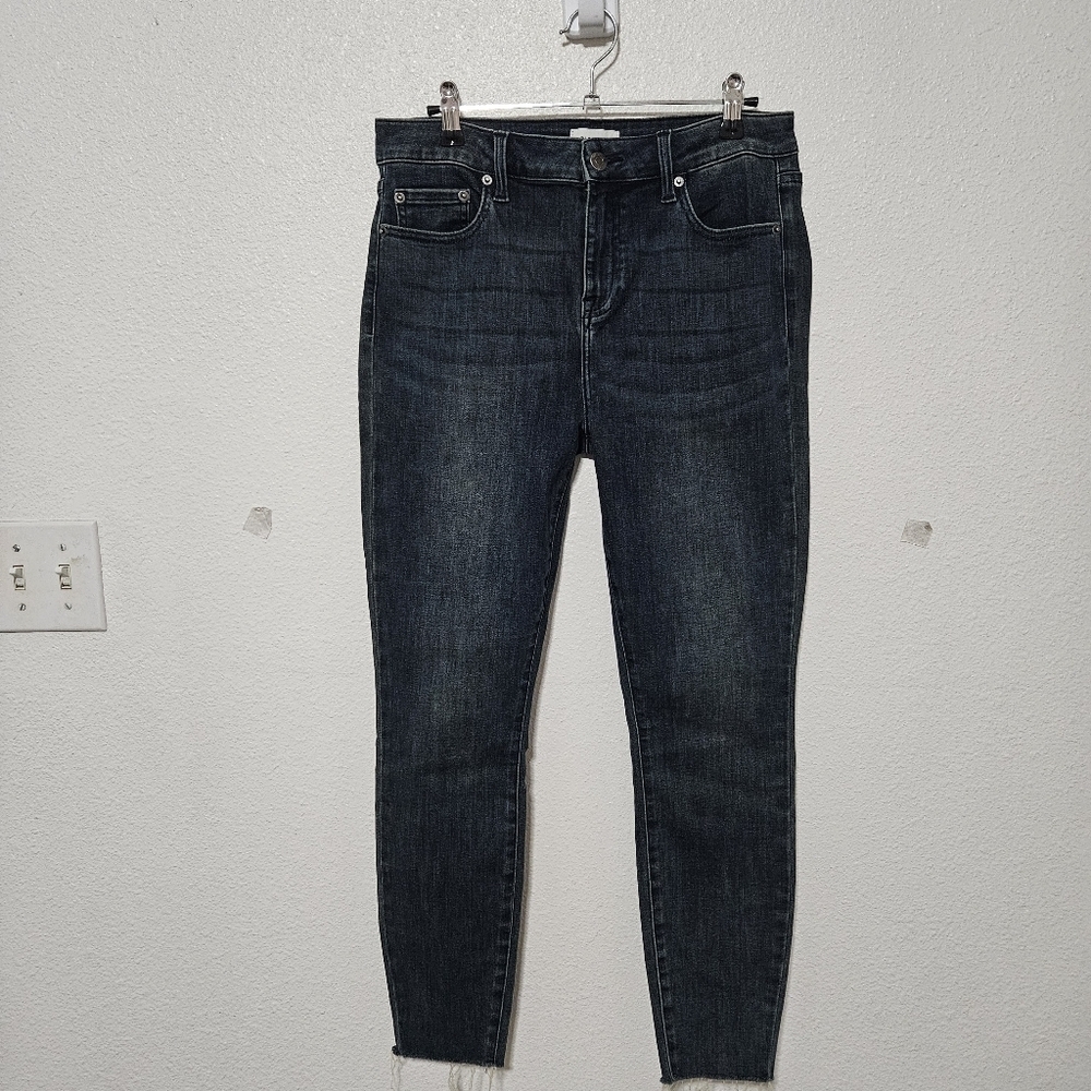 Pistola skinny leg raw hem jeans size 29